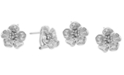EFFY Collection EFFY&reg; Diamond Accent Flower Stud Earrings (1/8 ct. t.w.) in Sterling Silver